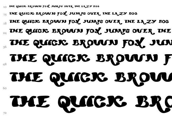 Mexicano Chili Sauce font waterfall